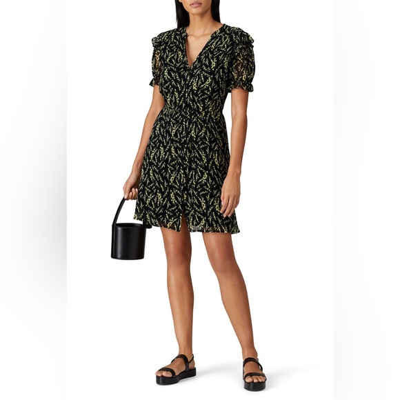 ba&sh Dresses & Skirts - ba&sh LARGE Matcha Floral Print Mini dress